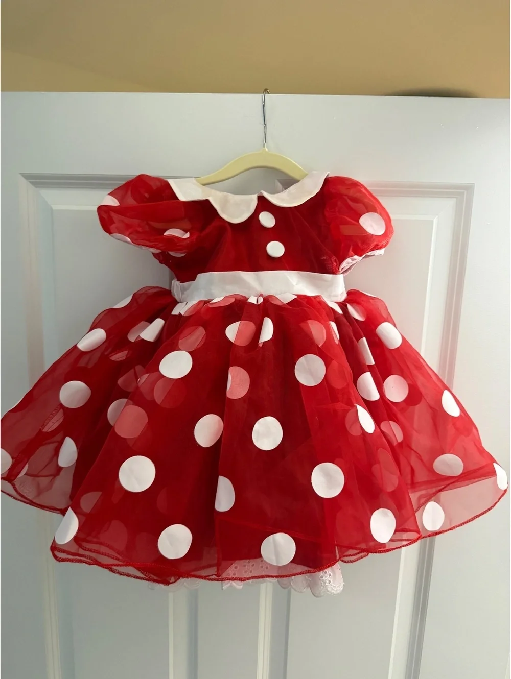 Pottery Barn Kids Disney Minnie Mouse Costume 12–24M Complete Set + Unworn Shoes